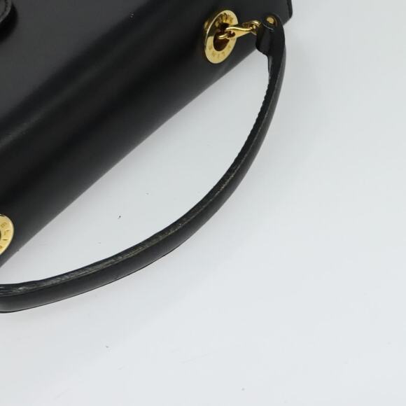 CELINE Hand Bag Leather Black Gold - Picture 7 of 12